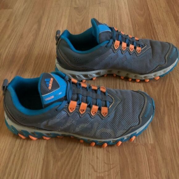 ADIDAS Vigor 4 TR Gray/Blue Trail Running Shoes G99551 - Picture 6 of 10
